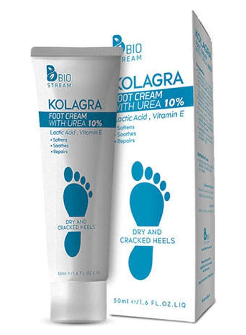 Kolagra Foot Cream F/Dry&Cracked Heels 10% Urea White/Blue 50ml Foot Creams & Lotions