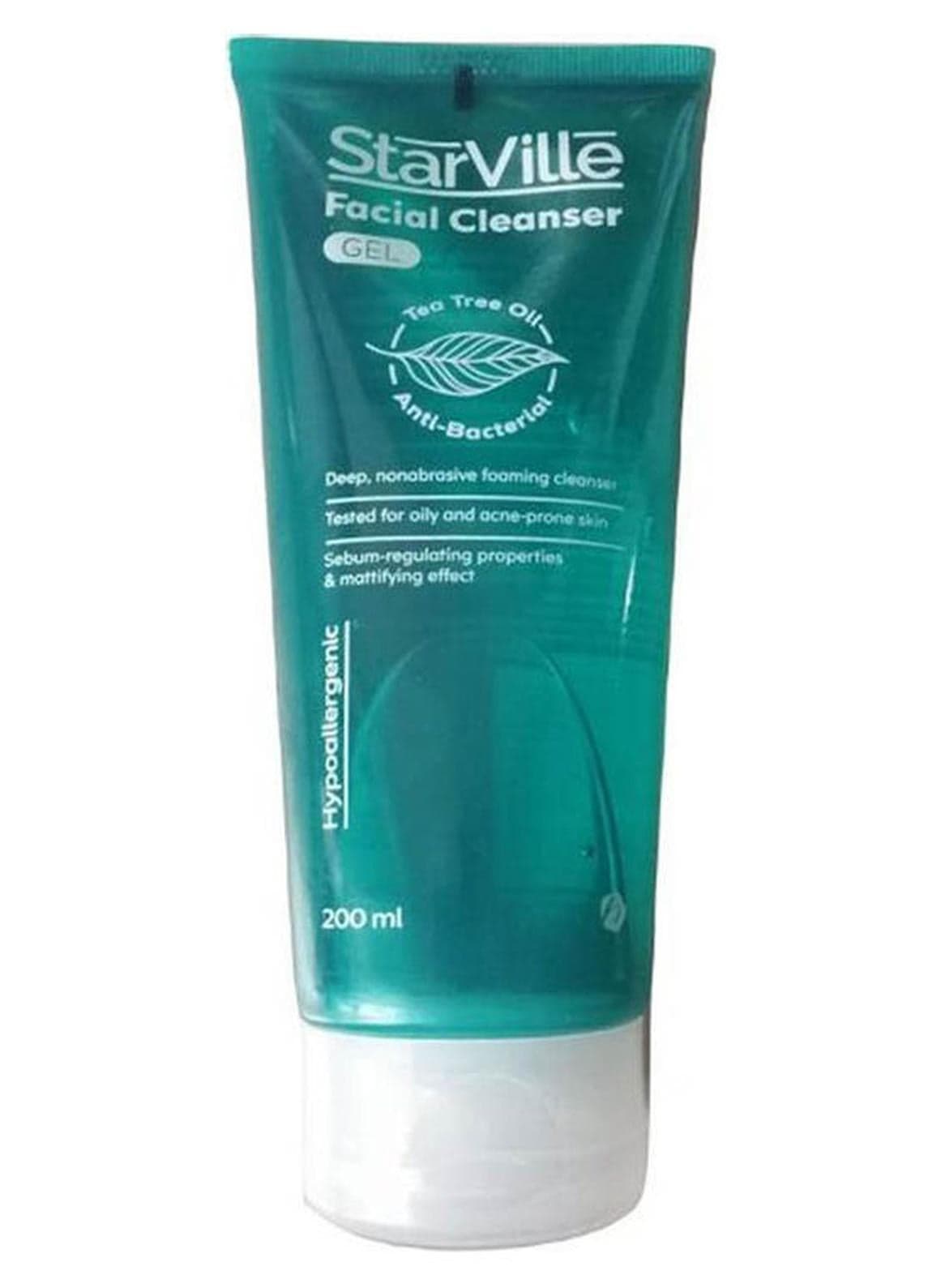 Facial Cleanser Gel Tea Tree Oil Anti-Bacterial Green 200ml