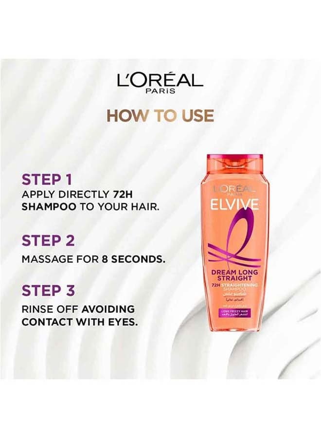 Elvive Dream Long Straight Shampoo, orange 200ml Shampoo Plus Conditioner (٧)