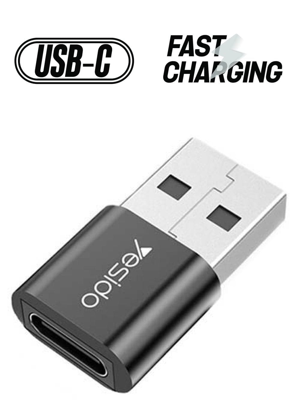 GS09 Type-C To USB Adapter black