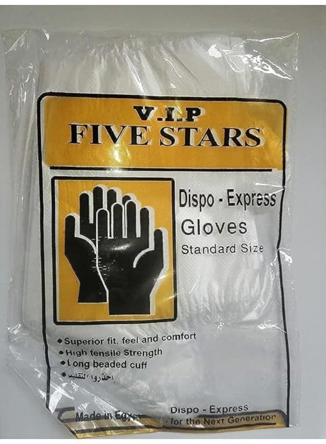 Mt Disposable Plastic Gloves, 100 Pieces - Transparent Multicolour Kitchen Accessories