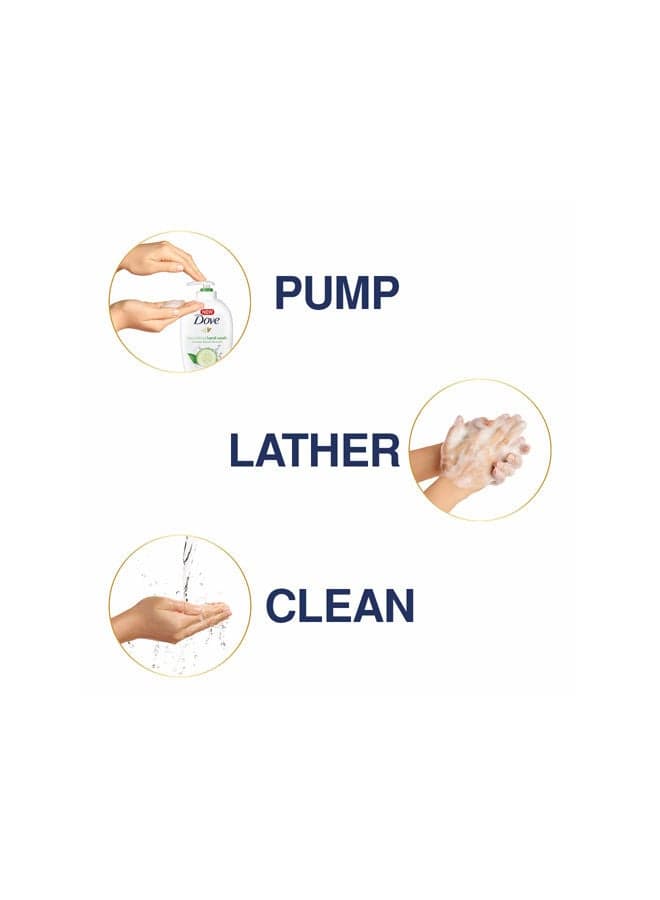 Nourishing Secrets Hydrating Handwash Made with Cucumber & Green tea for Soft Smooth hands White/green 500ml Soaps (٣)