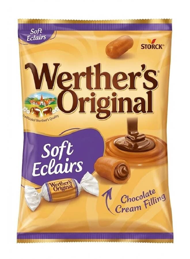 Soft Eclairs Cream Toffees With Chocolate Filling 100grams