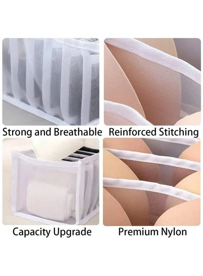 3 Piece Underwear Organizer Set Grey/Clear (3)