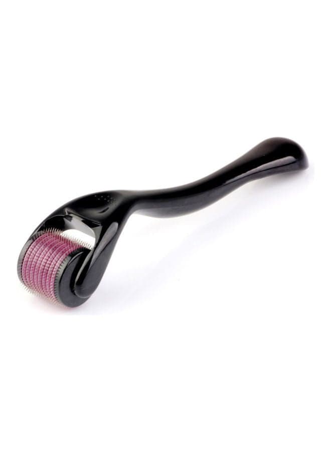 Micro-Needle Roller with 540-Needles for Hair Regrowth and Beard Growth Black/Pink
