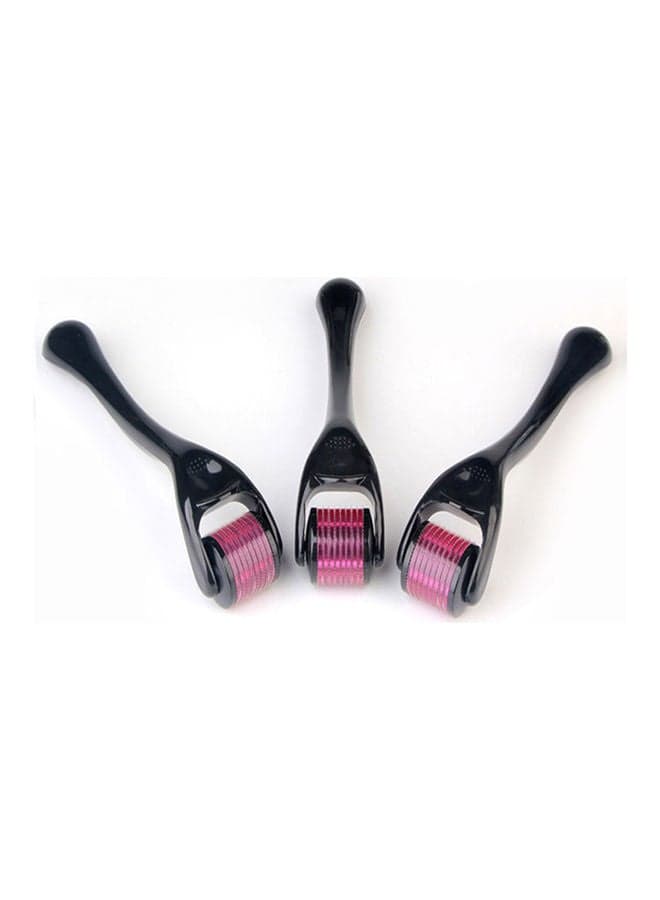 Micro-Needle Roller with 540-Needles for Hair Regrowth and Beard Growth Black/Pink (6)