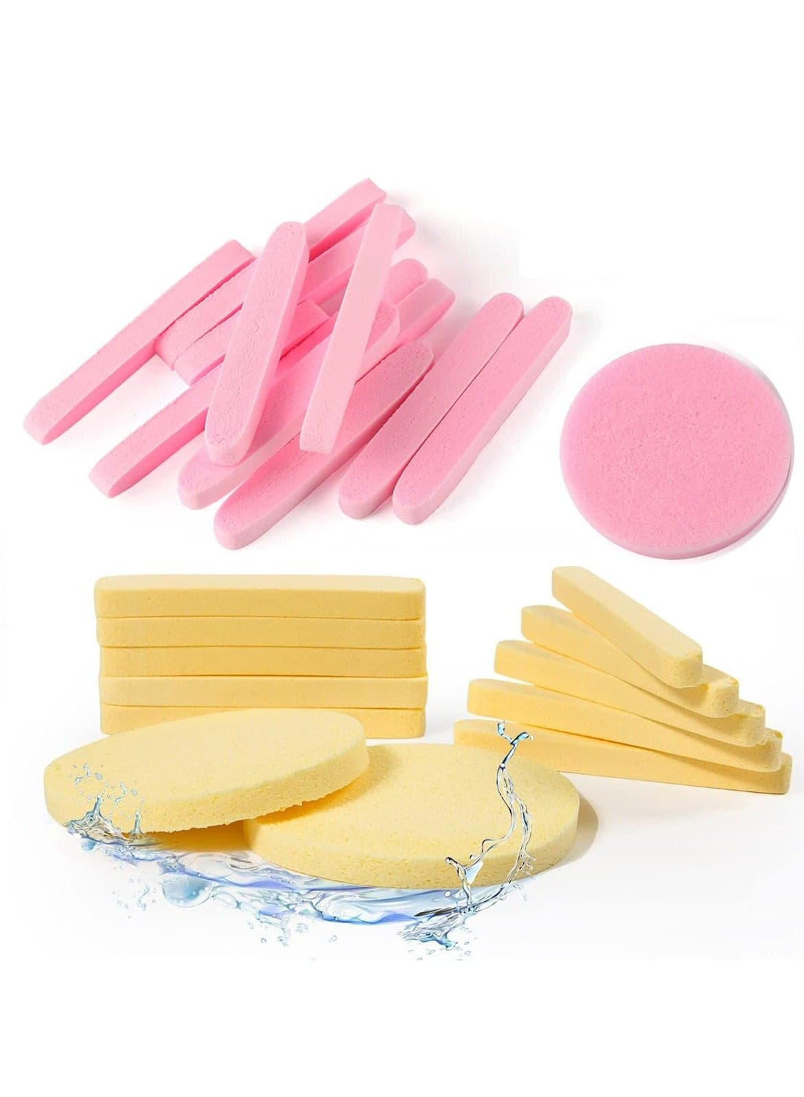 Compact Facial Sponge Multicolour Make Up Sponges (٨)