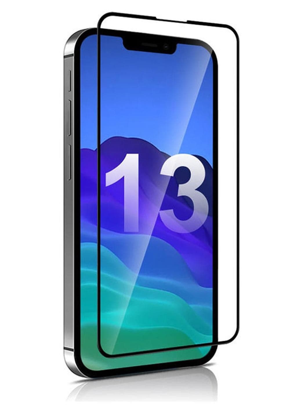 Full Glue Screen Protector Tempered Glass For Apple iPhone 13 Pro Max Size 6.7 Inches Black Edge Mobile Screen Protectors