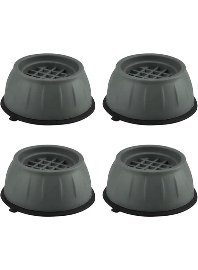 4-Piece Washing Machine Feet Pads Multicolour 10x10x4cm Laundry Accessories