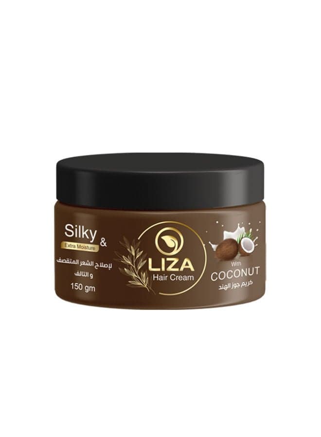 Hair Cream With Coconut Oil Black 150ml Creams, Gels & Lotions