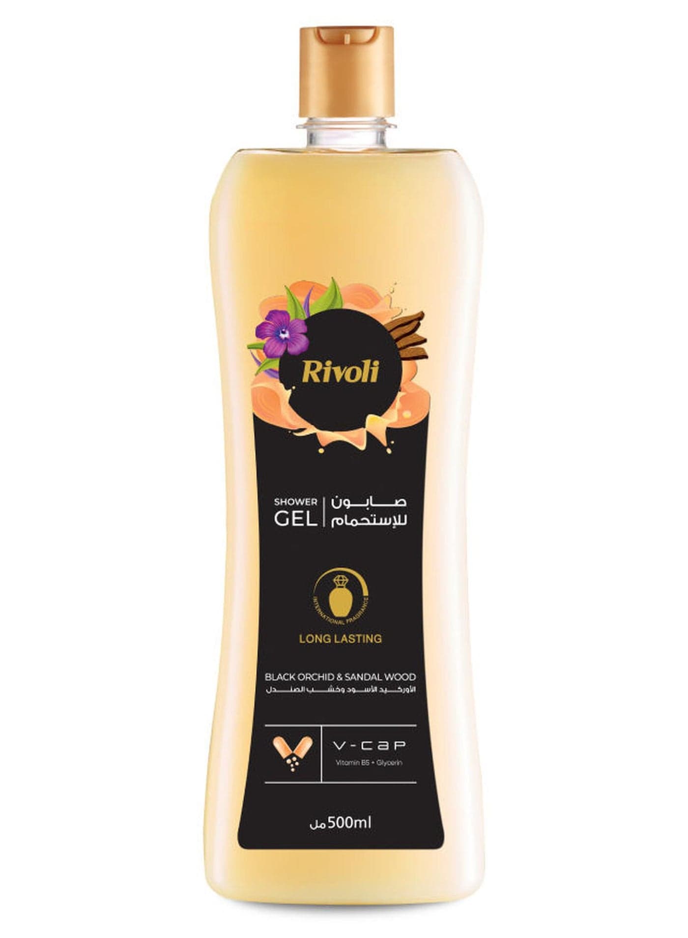 Shower Gel Black Orchid And Sandalwood Multicolour 500ml Shower Gels & Body Wash