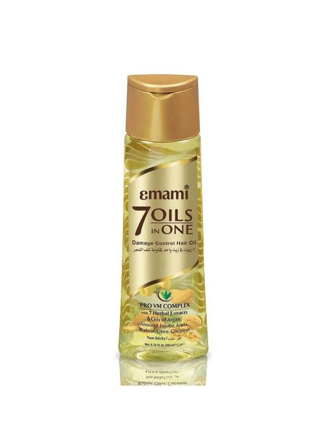 7 In 1 Non Sticky Hair Oil Green 100ml Oil & Serums