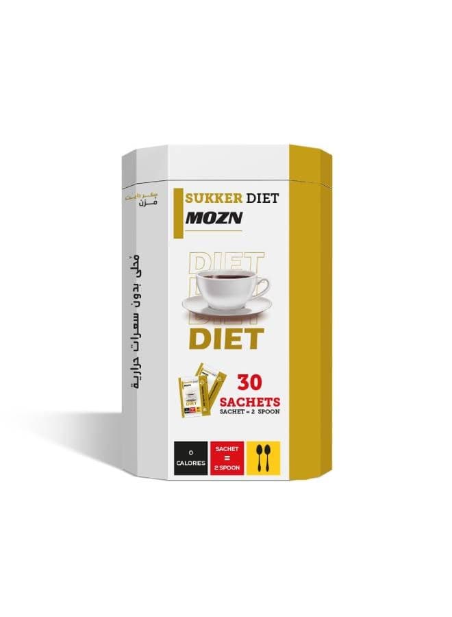 Sukker Diet 30 Sachets- 2 Spoonful -Diet Sugar Sweetener 30grams Sugarfree Sweeteners