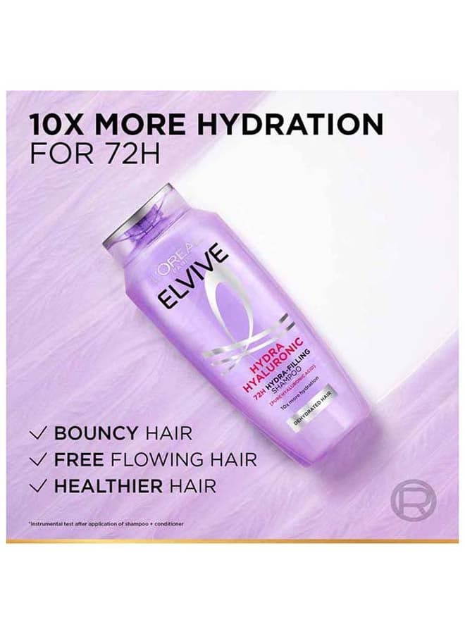 Elvive Hyaluron Moisture Filling Shampoo Replumps Hair With 72H Of Hydration purple 200ml (6)