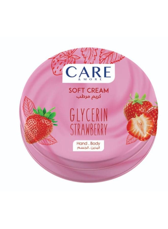 Soft Cream With Glycerin Strawberry Pink 75ml Face Moisturizers