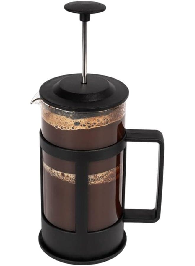 Coffee Plunger - Coffee Maker Stainless Steel French Press With Filter Black 350ml Manual Coffee Makers (٤)