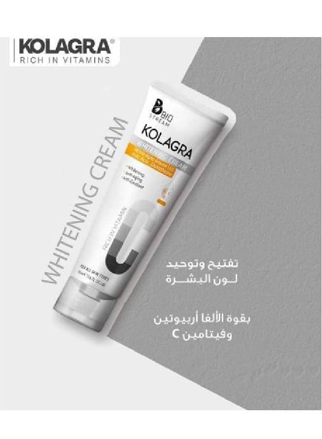 Kolagra Whitening Cream For Face With Alpha Arbutin White 50ml Whitening/Lightening Treatment (٣)