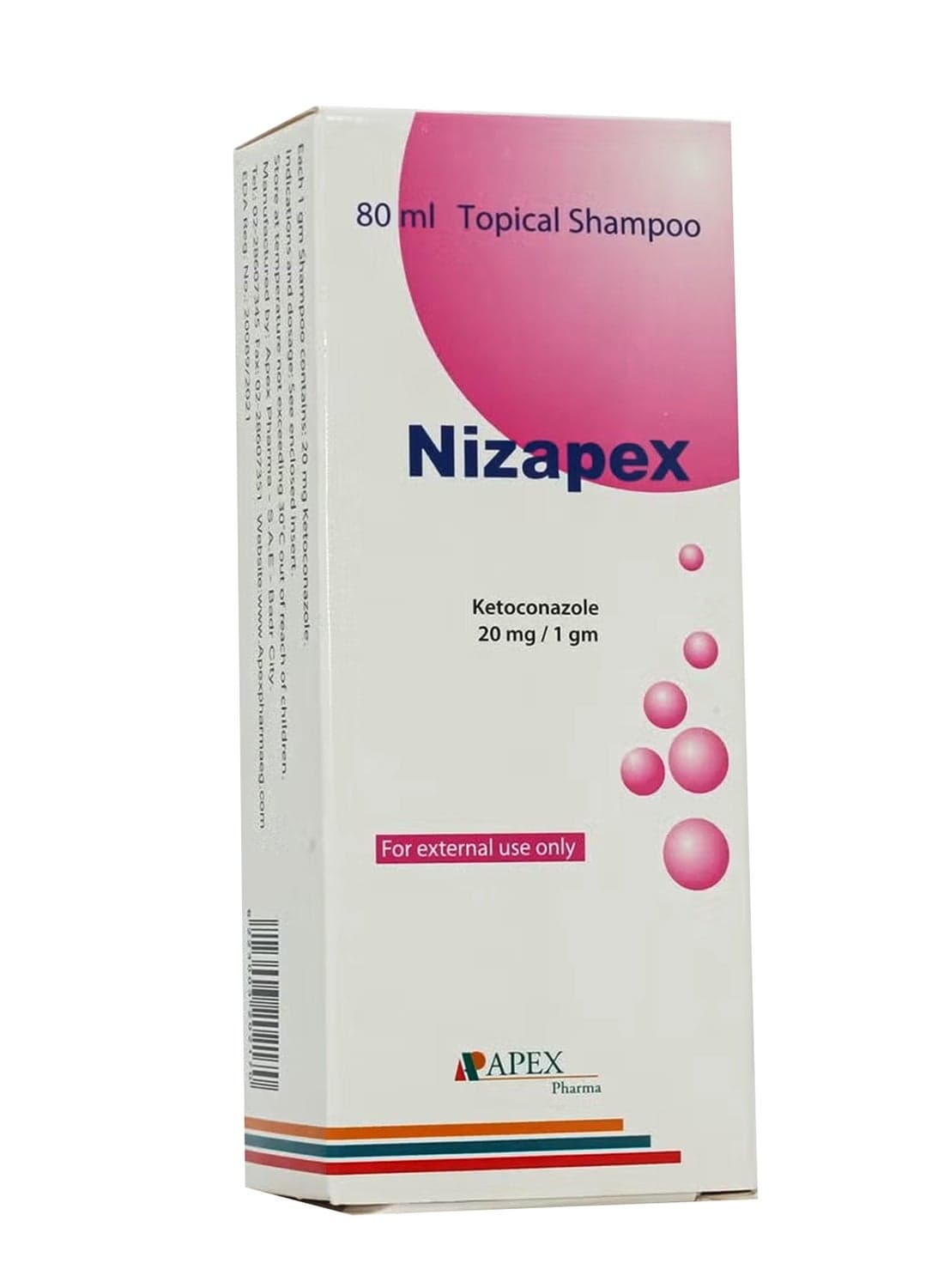 Topical Antifungal Shampoo White 80ml