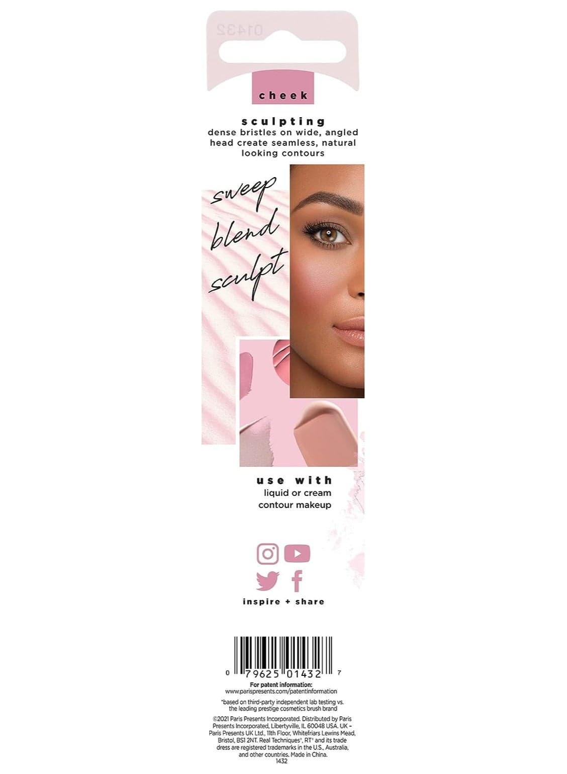 Sculpting Makeup Brush For Contouring Pink Face Brushes (٣)