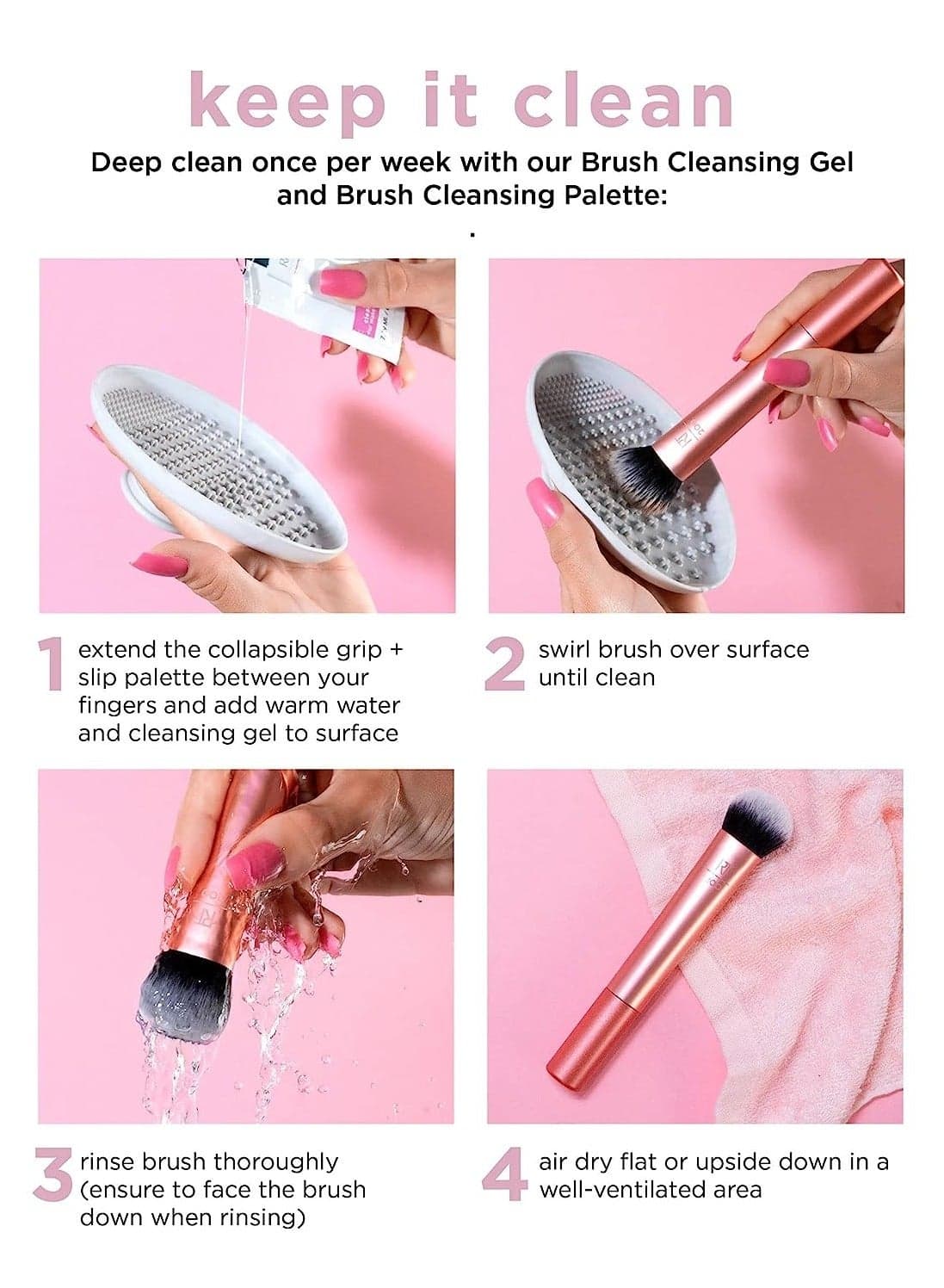 Sculpting Makeup Brush For Contouring Pink Face Brushes (٦)