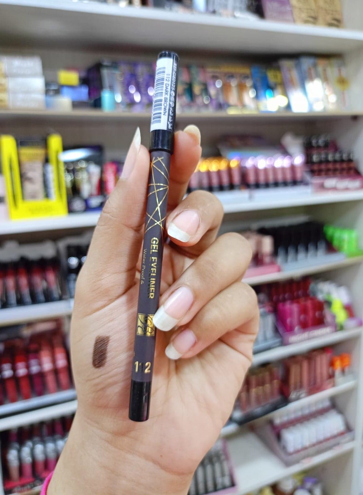 RoseBerry Long Lasting Waterproof Eyeliner Pencil -112 Dark brown