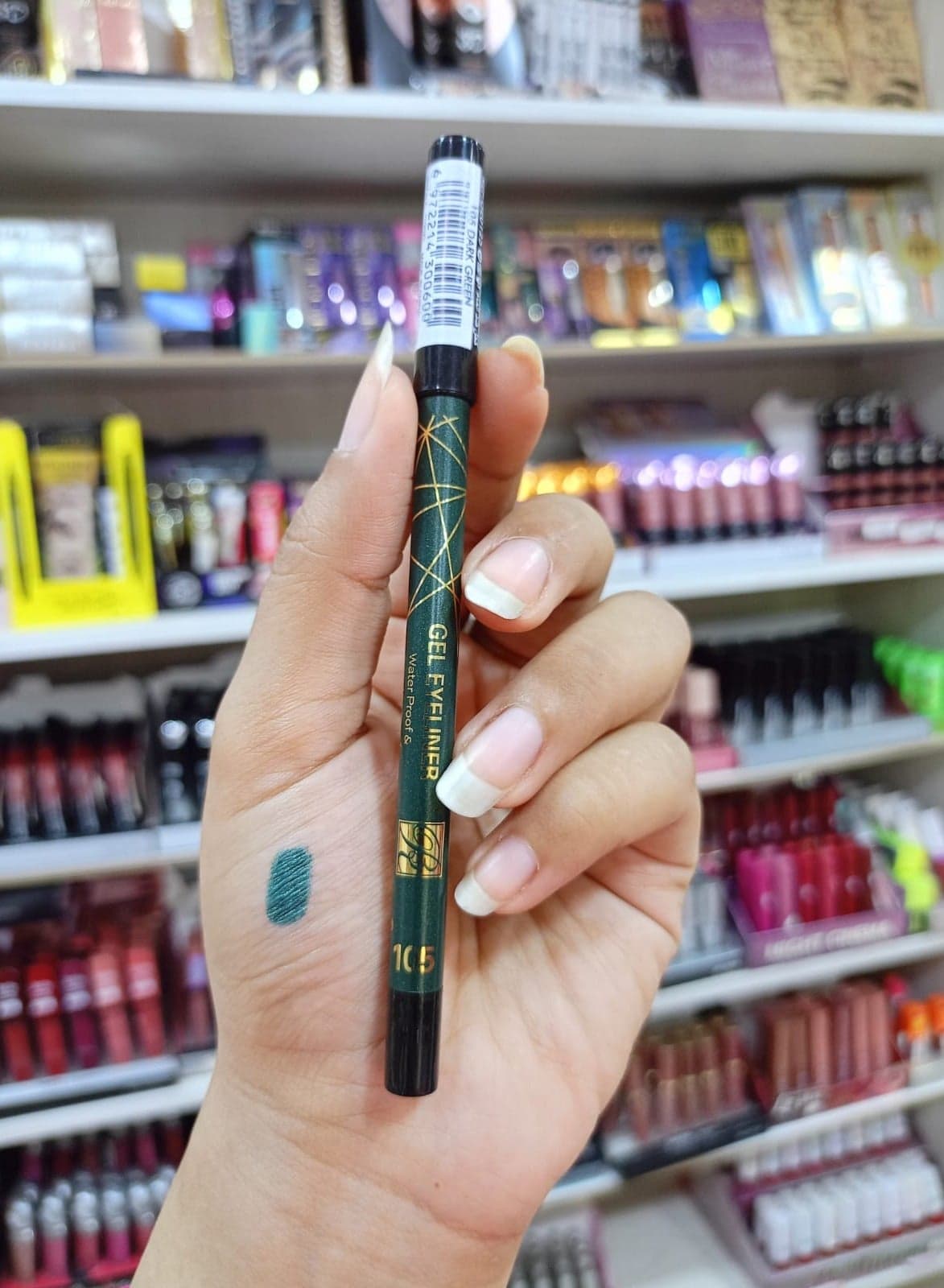 RoseBerry Long Lasting Waterproof Eyeliner Pencil -105 dark green dark green