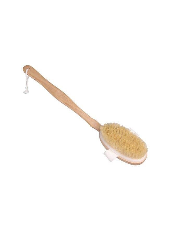 Wooden Bath Brush Brown One Size Bathing Accessories