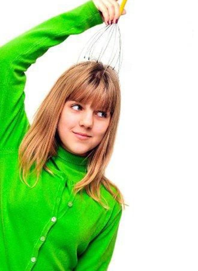 Hand Held Head Scalp Massager Multicolour Massage Muscle Stimulators (٤)