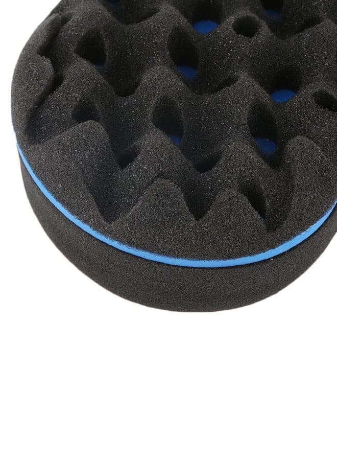 Locking Twist Coil Afro Curl Oval Sponge Blue/Black Styling Accessories (٦)