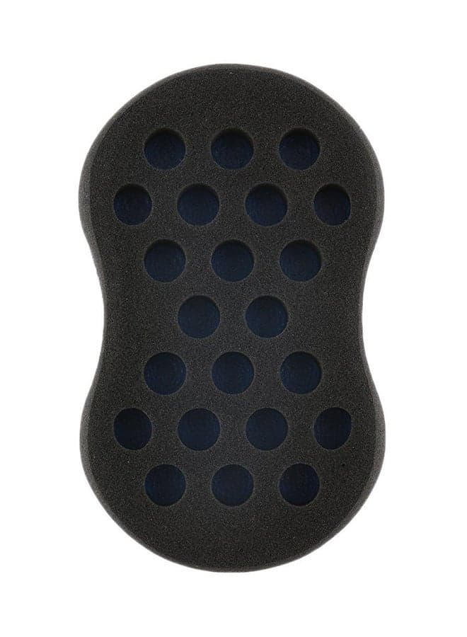 Locking Twist Coil Afro Curl Oval Sponge Blue/Black Styling Accessories (٤)
