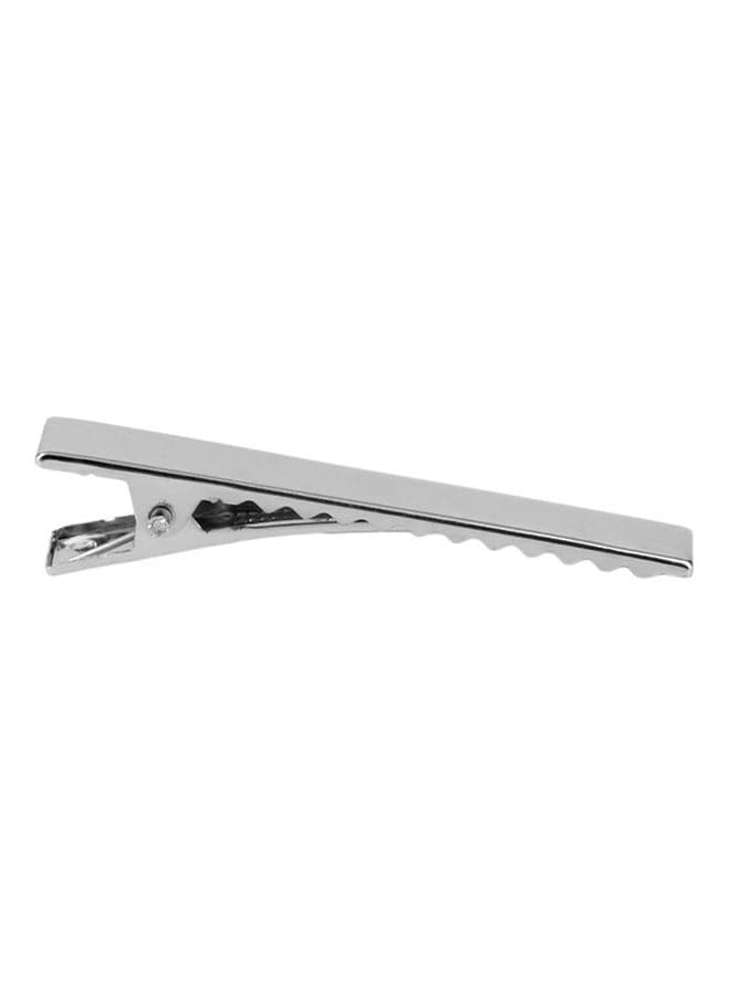 20-Piece Crocodile Teeth Hair Clips Silver 55 x 7mm (٣)