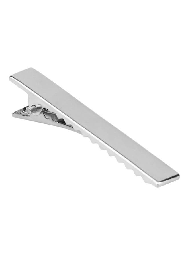20-Piece Crocodile Teeth Hair Clips Silver 55 x 7mm (٤)