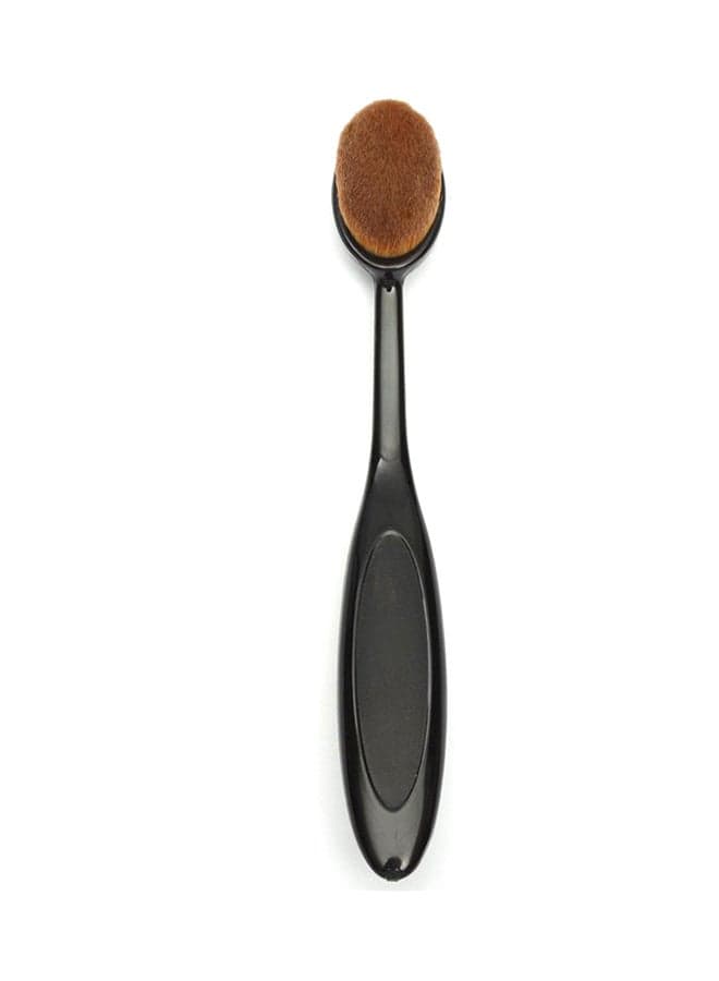 Oval Foundation Blender Makeup Brush Puff Black/Brown