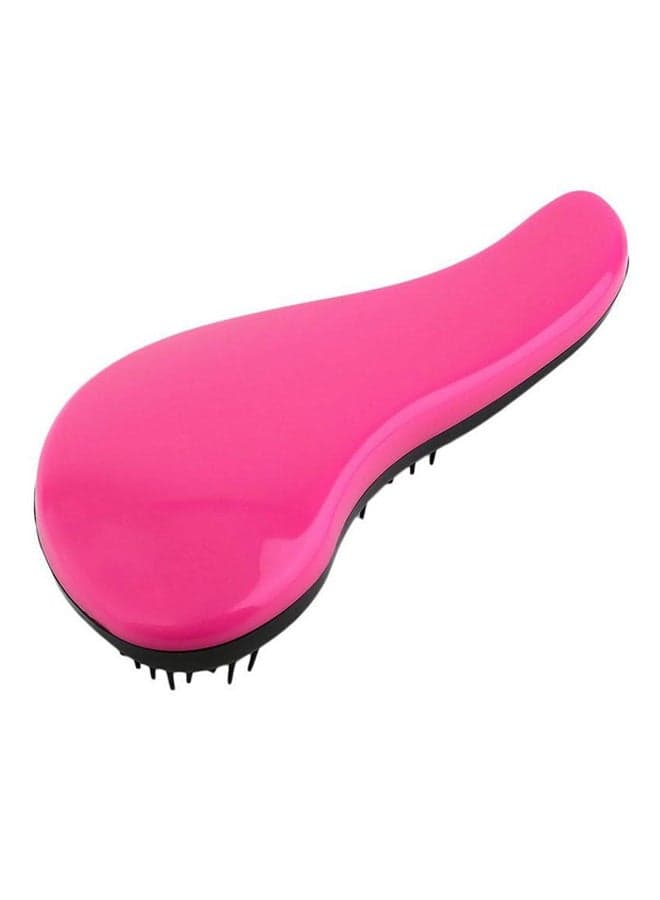 Detangling Hair Brush With Long Handle Pink/Black