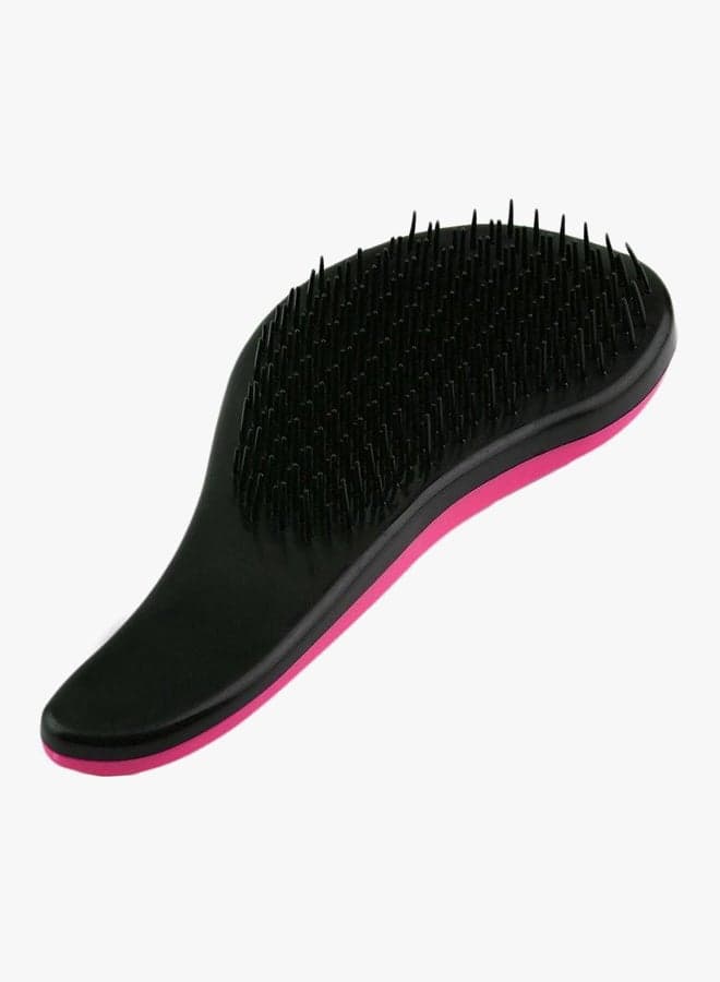Detangling Hair Brush With Long Handle Pink/Black (٣)