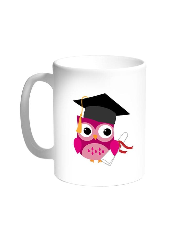 Graduation - Owl Picture Printed Coffee Mug White