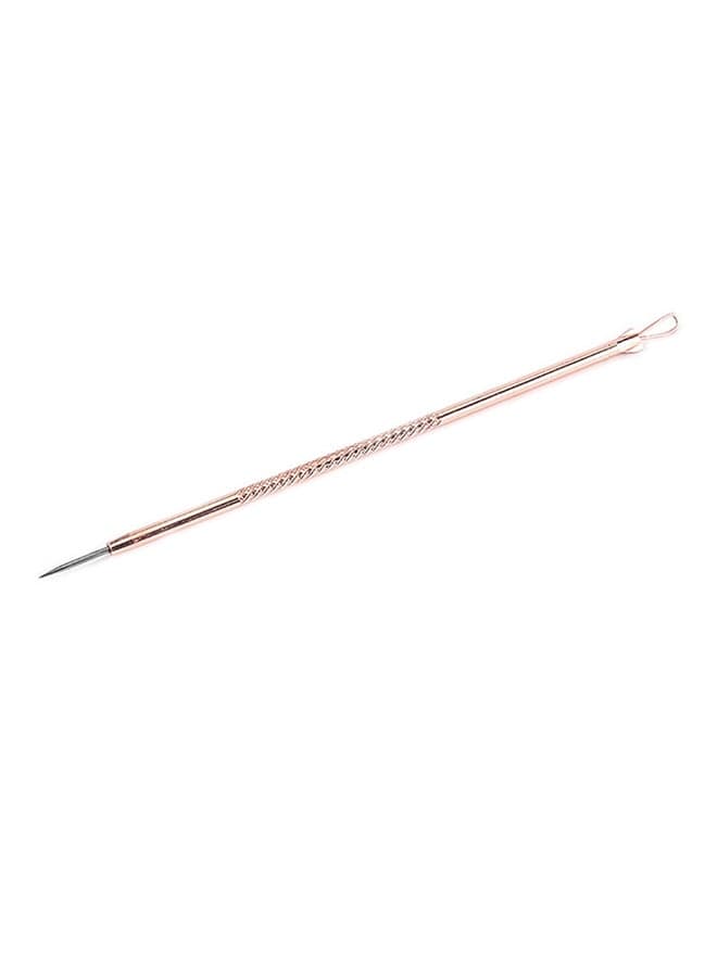 4 Piece Acne Extractor Needle Set Rose Gold Blackhead & Acne Remover (٣)