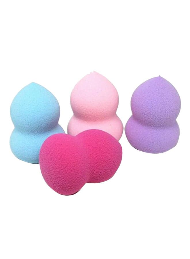 4-Piece Makeup Blender Foundation Puff Sponges Multicolour Make Up Sponges