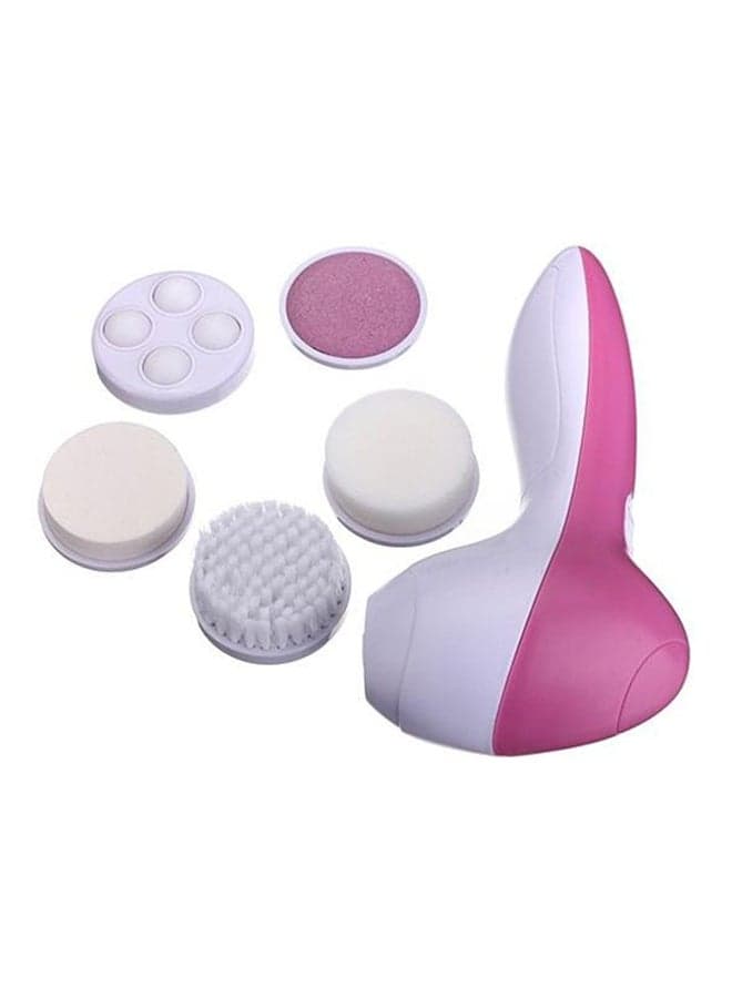 5-In-1 Facial Cleanser Massager Kit Pink/White Face Massagers & Rollers (٣)