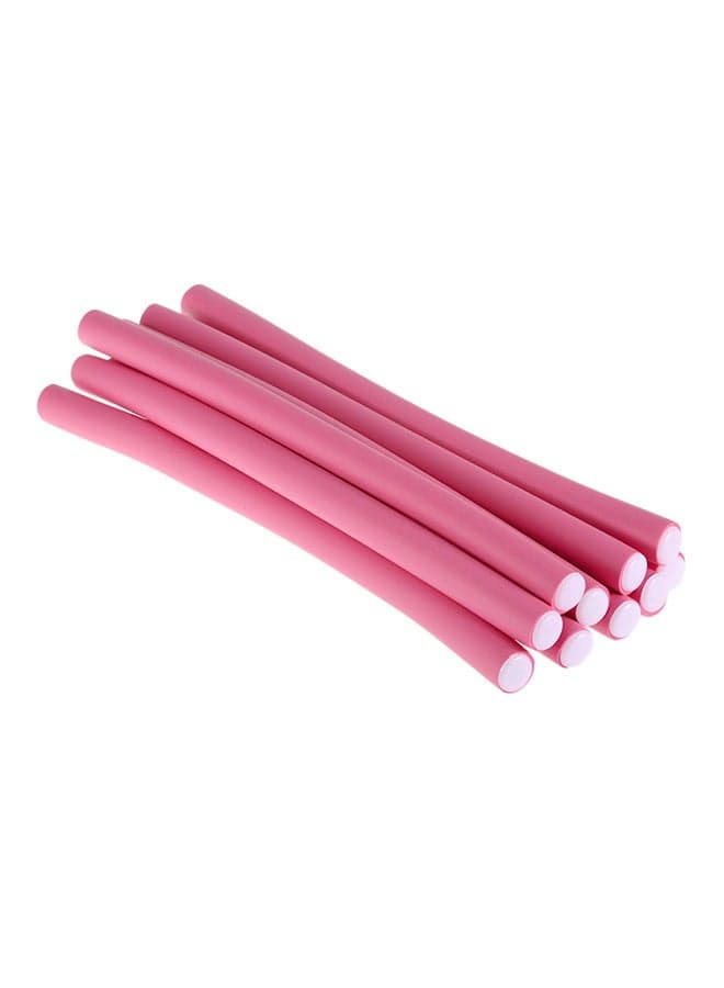10-Piece  Curler Makers Pink Hair Curling Irons