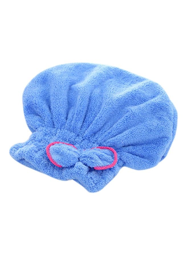 Quick Hair Drying Hat Wrap Cap Blue Shower Caps