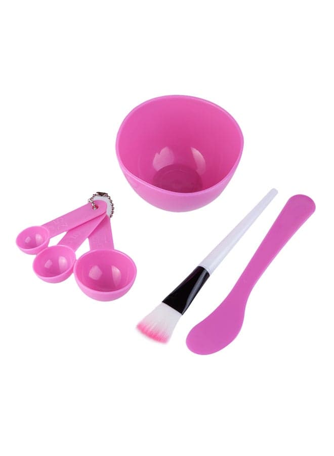 4 in 1 Facial Mask Mixing Bowl Pink Face Brushes & Sponges