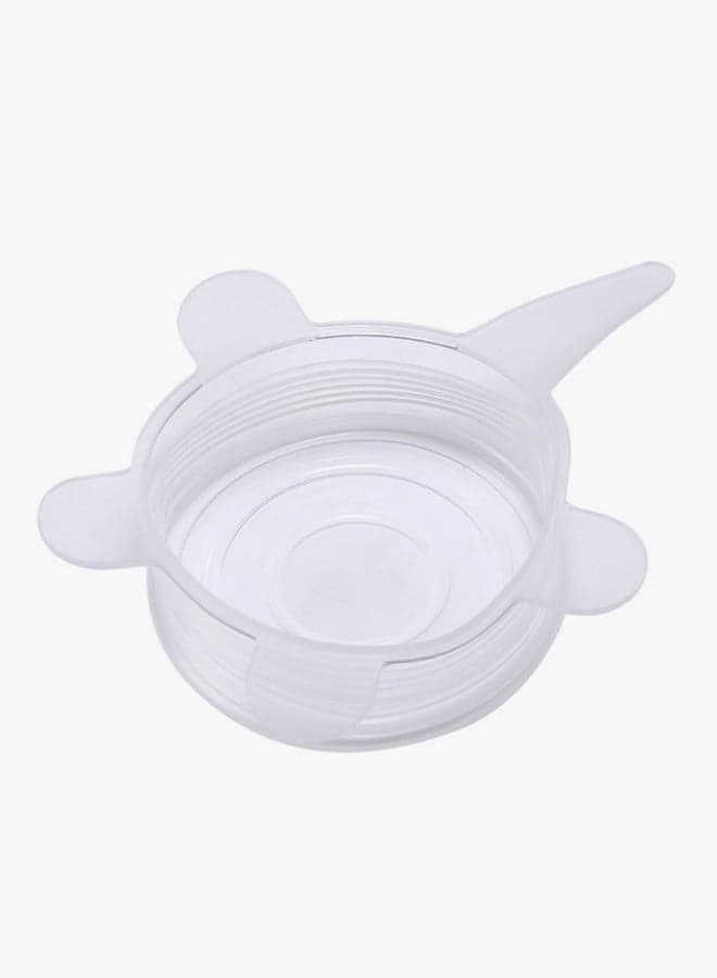 6-Piece Stretchable Silicone Lids Clear 6-Piece (3)