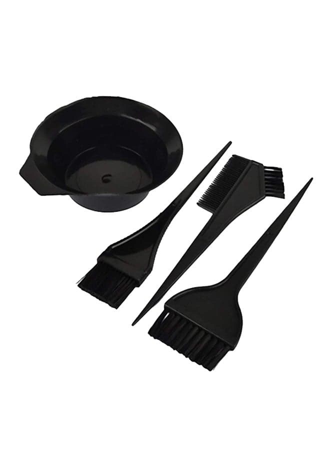 4-Piece Hair Colouring Tool Set Black Hair Care Accessories