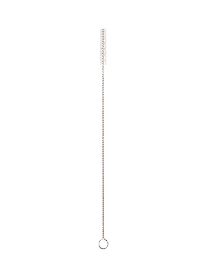 10-Piece Stainless Steel Drinking Straw Set Silver 26.7x0.6centimeter (4)