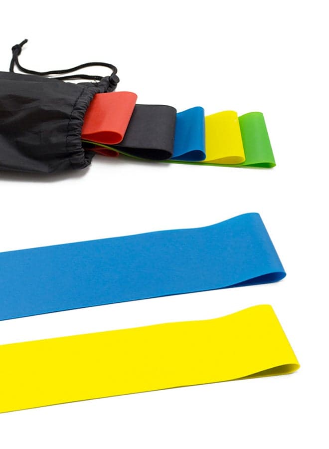5-Piece Natural Latex Exercise Loop Bands (4)