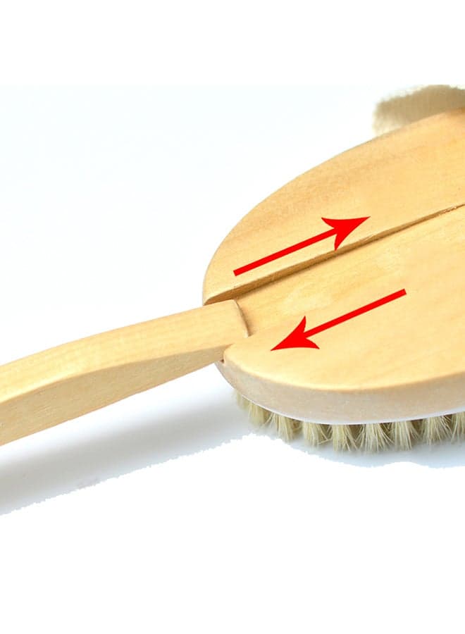 Wooden Bath Brush Brown 42.5x6.5x3cm (3)