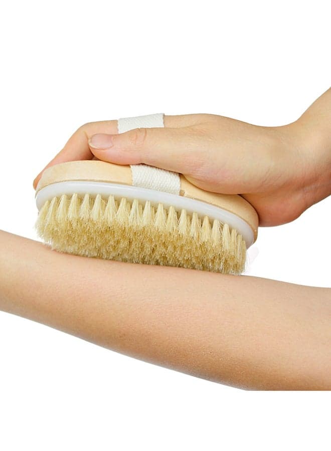 Wooden Bath Brush Brown 42.5x6.5x3cm (4)