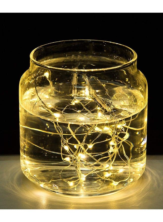 LED String Decorative Light Yellow Light Bulbs (4)