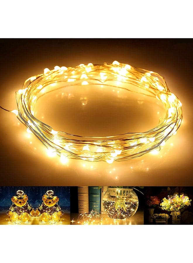 LED String Decorative Light Yellow Light Bulbs (5)
